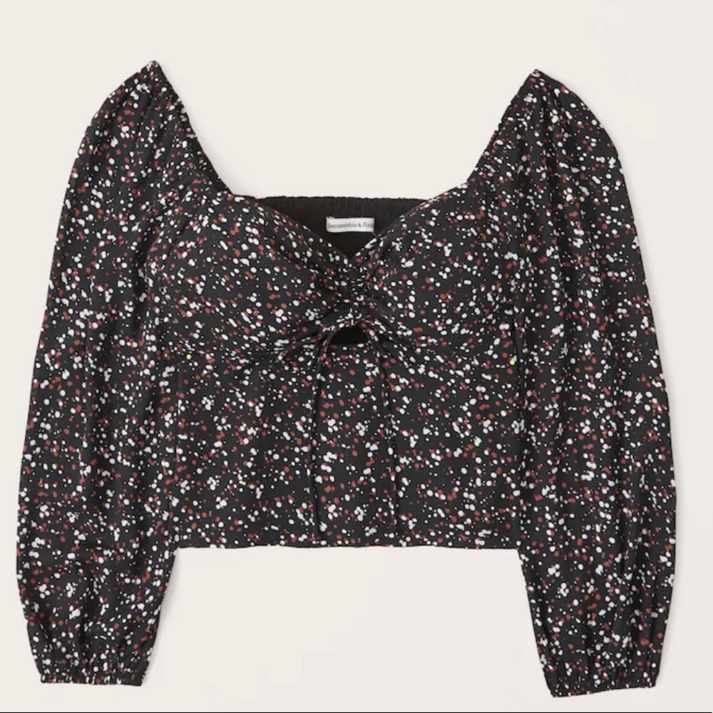 Abercrombie Cinch tie front top